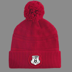 Red Patch Bobble Hat