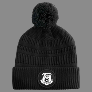 Black Patch Bobble Hat